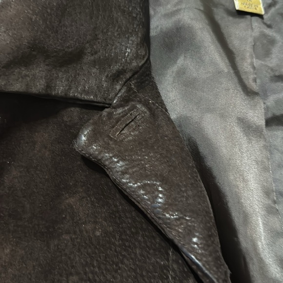 Caslon Woman’s Button-Up Brown 100% Brushed Leather Jacket - Picture 9 of 12